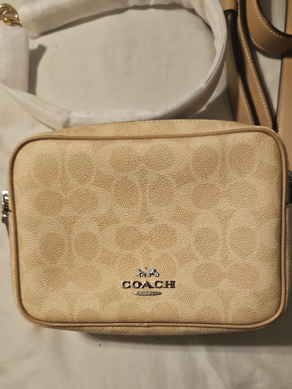Coach Outlet Mini Carey Crossbody Bag In Signature Canvas - Picture 4 of 7